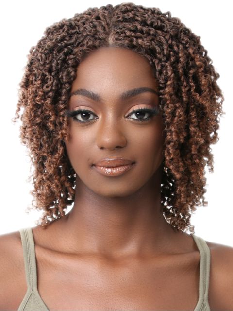 Nutique Illuze Virtually HD Undetectable HandTied  ILLUZE LACE YANKY TWIST 14"  Lace Front Wig
