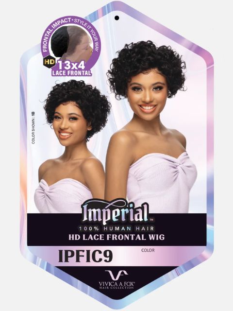 Vivica A Fox Imperial 100% Human Hair HD 13x4 Lace Front Wig ITALIAN CURL"