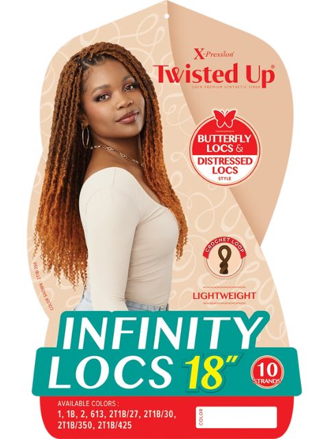 [VALUE PACK] Outre X-Pression Twisted Up Crochet Braid INFINITY LOCS 18"-10pcs