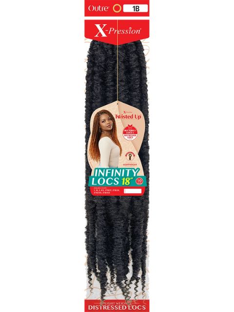 [VALUE PACK] Outre X-Pression Twisted Up Crochet Braid INFINITY LOCS 18"-10pcs