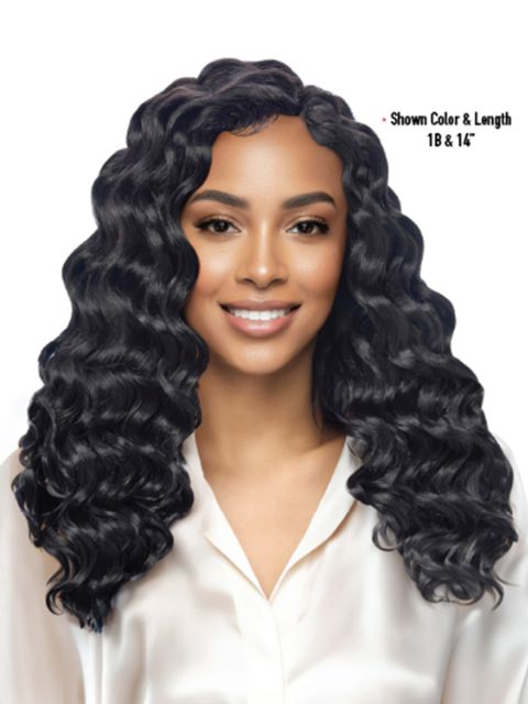 Harlem 125 Kima Signature Human Hair Blend Air Feather Crochet Braid-OCEAN" (KAO)