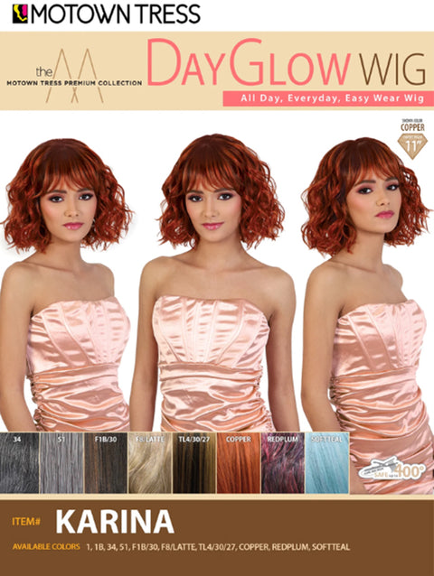 Motown Tress Premium Collection Day Glow Wig - KARINA