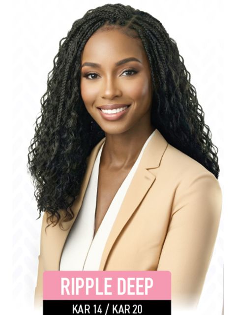 Harlem 125 Kima Signature Human Hair Blend Air Feather Crochet Braid-RIPPLE DEEP" (KAR)