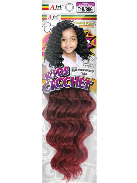 Mane Concept Afri Naptural Kids ARUBA SOFT DEEP Crochet  Braid KC03