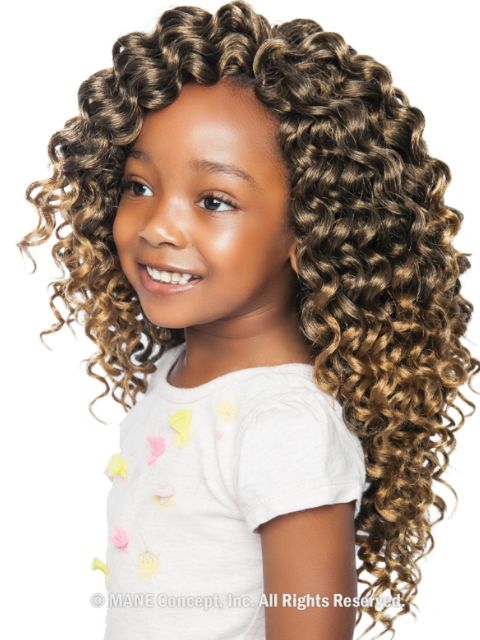 Mane Concept Afri Naptural Kids SASSY CURL Crochet  Braid KC04