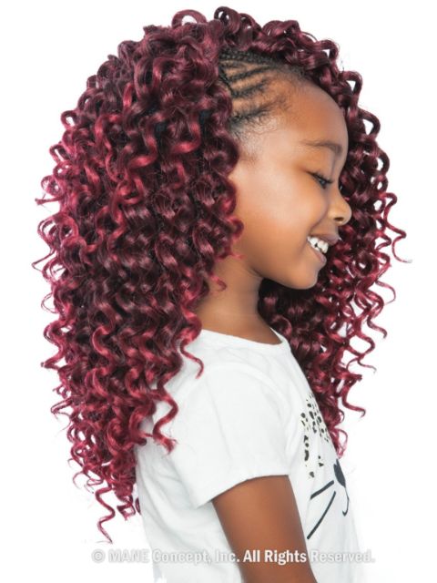 Mane Concept Afri Naptural Kids SASSY CURL Crochet  Braid KC04