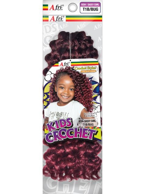 Mane Concept Afri Naptural Kids SASSY CURL Crochet  Braid KC04