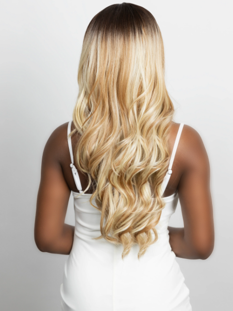 Femi Collection Premium Fiber Air Bang Lace Wig- KIARA