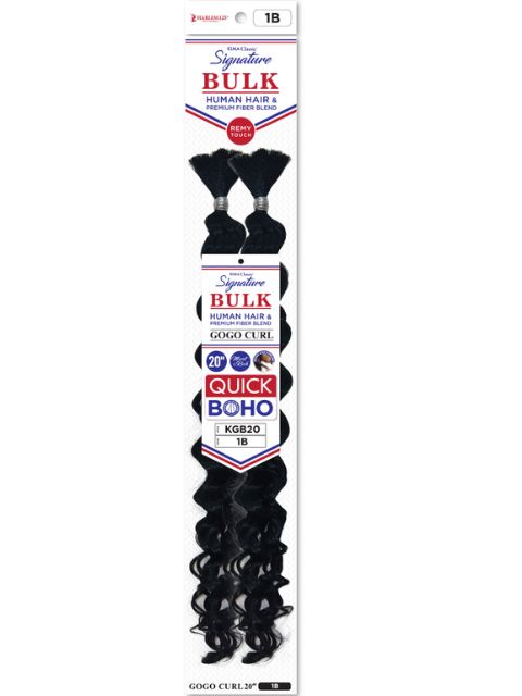 Harlem 125 Human Hair Blend Kima Classic Signature GOGO CURL Bulk "(KGB)
