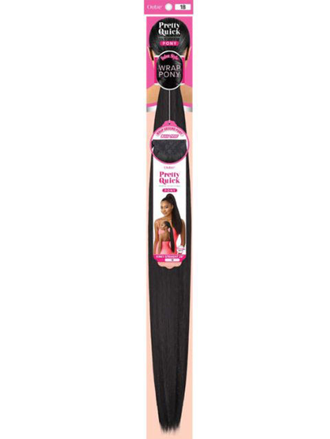 Outre Pretty Quick Pony Ponytail - KINKY STRAIGHT 28"