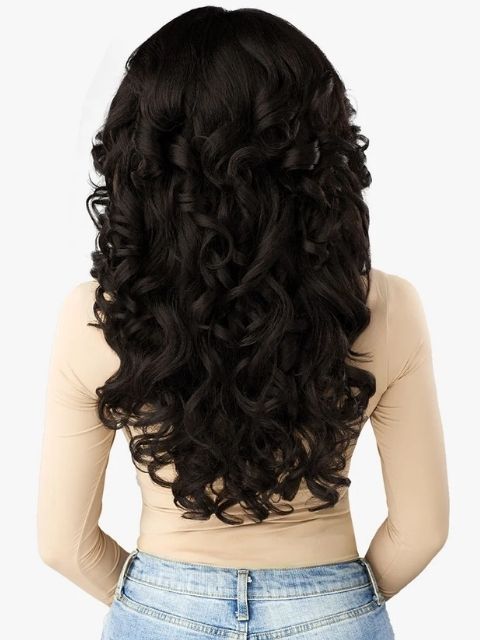 Sensationnel Kinky Edges 13x6 Textured Lace Wig KINKY BODY WAVE 24"
