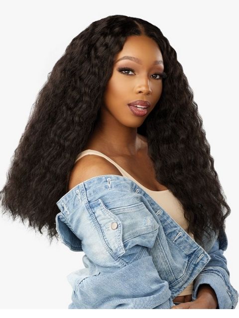Sensationnel Premium Synthetic CURLS KINKS & CO_KINKY EDGES Y-PART KINKY BRAID OUT 20 Lace Wig