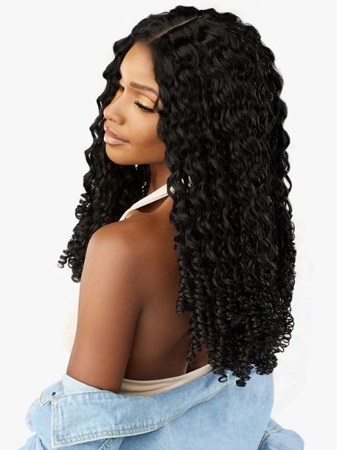 Sensationnel Premium Synthetic KINKY EDGES Y-PART_KINKY BURMESE CURL" Lace Wig