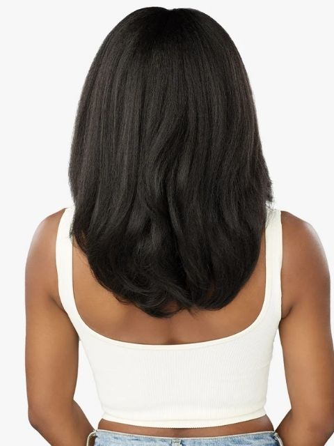 Sensationnel Premium Synthetic KINKY EDGES Y-PART_KINKY STRAIGHT 18" Lace Wig