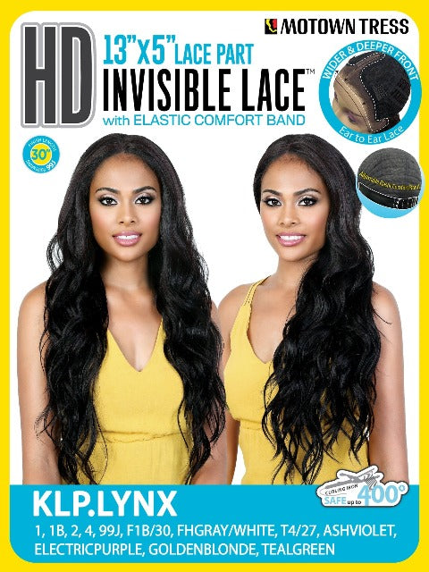 Motown Tress Premium Synthetic HD Invisible 13x5 Curve Part Lace Front Wig - KLP.LYNX