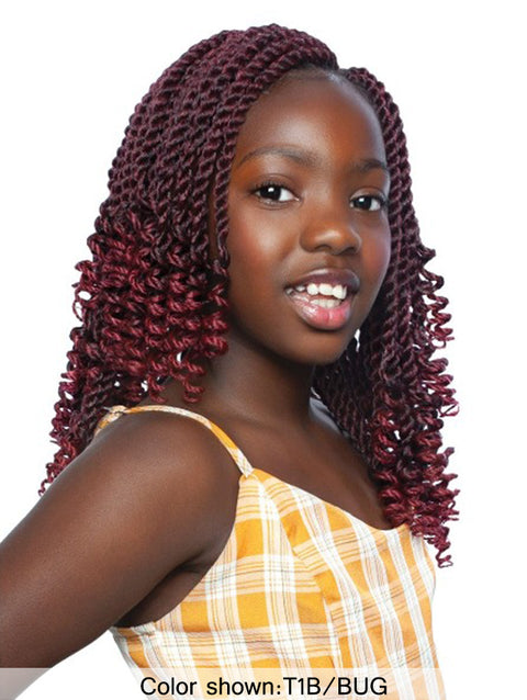 Mane Concept Afri Naptural  Kids Rock Braids -KR12 KIDS SEGENAL TWIST WITH COILY ENDS 10"