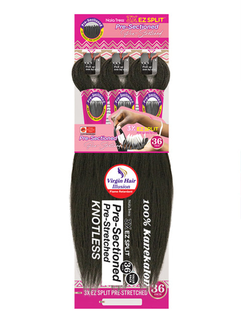 Janet Collection 3X EZ SPLIT Pre-Stretched 100% Kanekalon Braid 36"  *SALE