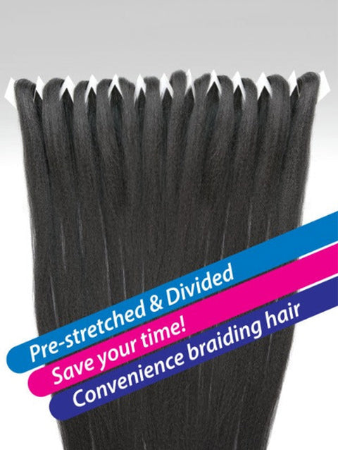Janet Collection 3X EZ SPLIT Pre-Stretched 100% Kanekalon Braid 36"  *SALE