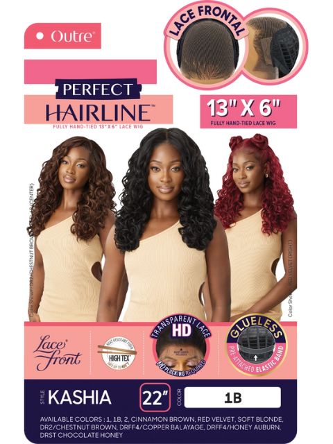 Outre Perfect Hairline Fully Hand-Tied 13X6 Glueless HD Lace Front Wig  - KASHIA