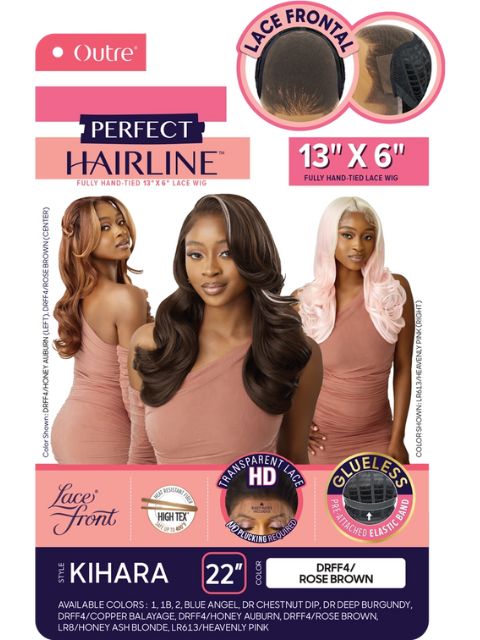 Outre Perfect Hairline Fully Hand-Tied 13X6 Glueless HD Lace Front Wig  - KIHARA