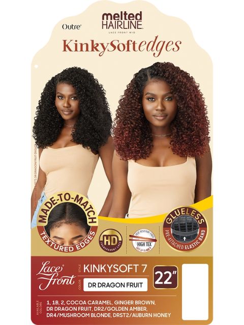Outre Melted Hairline Kinky Soft Edges Lace Front Wig - KINKYSOFT 7"