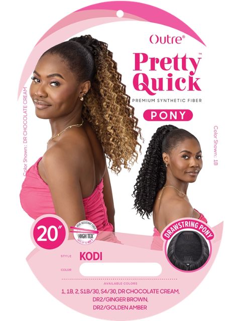 Outre Pretty Quick-Pony Drawstring KODI" Ponytail