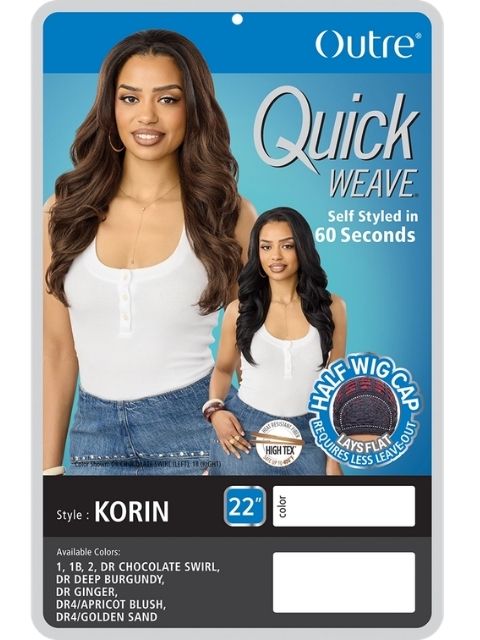 Outre Quick Weave KORIN" Half Wig