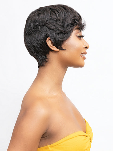 Janet Collection Lavish 100% Virgin Human Hair Deep Part Wig - ALVA