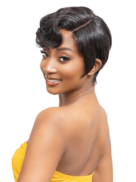 Janet Collection Lavish 100% Virgin Human Hair Deep Part Wig - ALVA