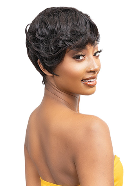 Janet Collection Lavish 100% Virgin Human Hair Deep Part Wig - ALVA