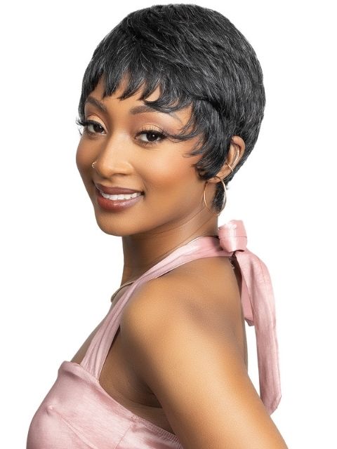 Janet Collection Lavish Silver 100% Virgin Human Hair Wig BEKA"