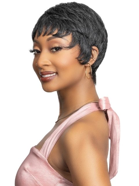 Janet Collection Lavish Silver 100% Virgin Human Hair Wig BEKA"