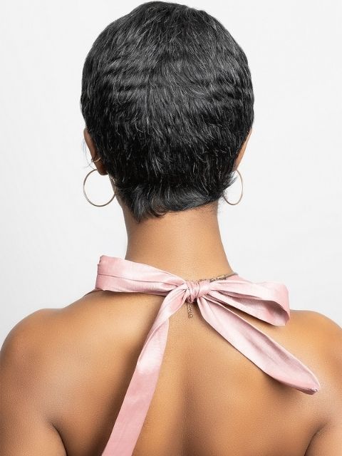 Janet Collection Lavish Silver 100% Virgin Human Hair Wig BEKA"