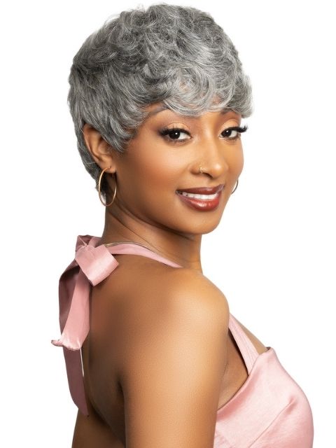 Janet Collection Lavish Silver 100% Virgin Human Hair Wig SIFA"