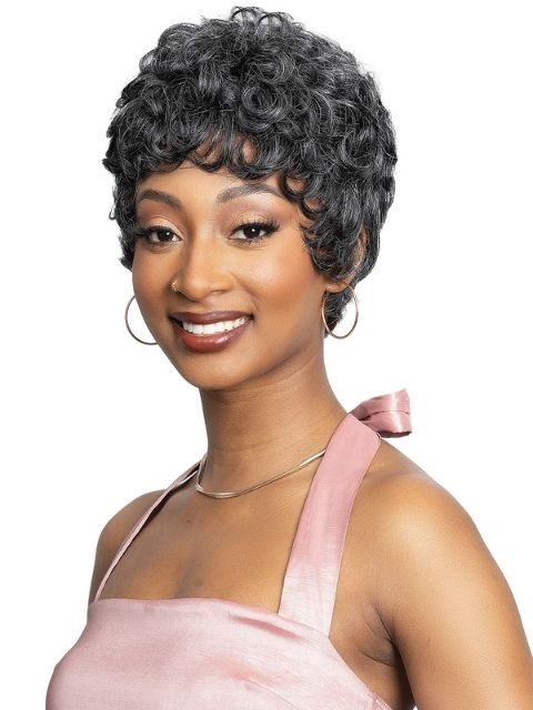 Janet Collection Lavish Silver 100% Virgin Human Hair Wig JAJA"