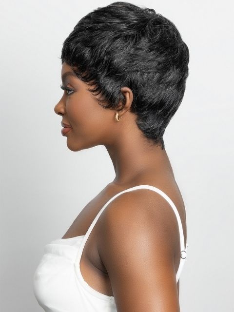 Janet Collection Lavish Silver 100% Virgin Human Hair Wig RAEL"