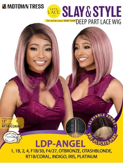Motown Tress Salon Touch Glueless HD Lace LDP-ANGEL" Deep Part Lace Wig