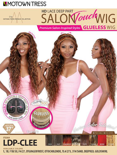 Motown Tress Salon Touch Glueless HD Lace Deep Part Lace Wig - LDP-CLEE