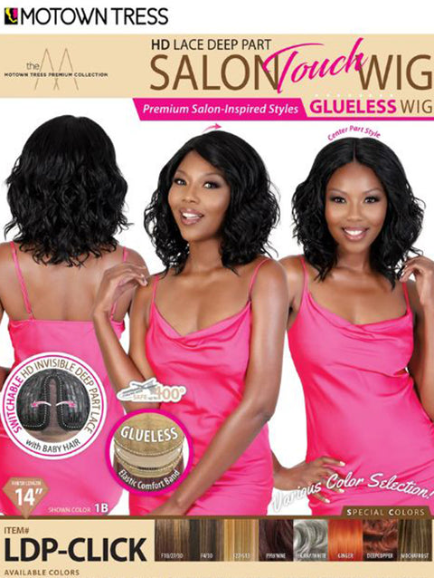 Motown Tress Salon Touch Glueless HD Lace Deep Part Lace Wig - LDP-CLICK