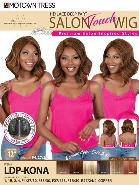 Motown Tress Salon Touch Glueless HD Lace Deep Part Lace Wig - LDP-KONA