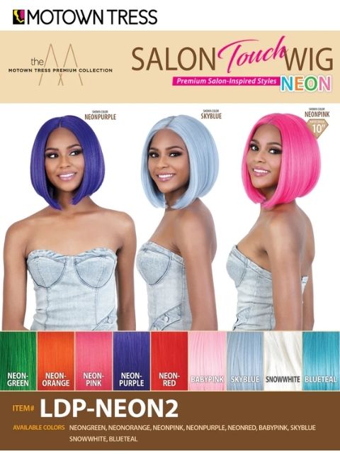 Motown Tress Salon Touch LDP-NEON2" HD Lace Part Wig