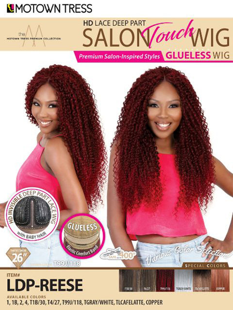 Motown Tress Salon Touch Glueless HD Lace Deep Part Lace Wig - LDP-REESE