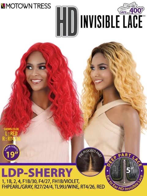 Motown Tress HD Invisible LDP-SHERRY" Deep Part Lace Wig