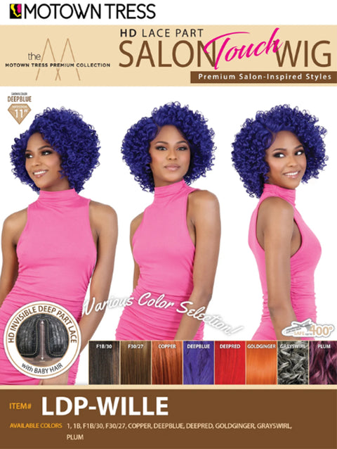 Motown Tress Glam Touch Glueless HD Lace Deep Part Lace Wig - LDP-WILLIE