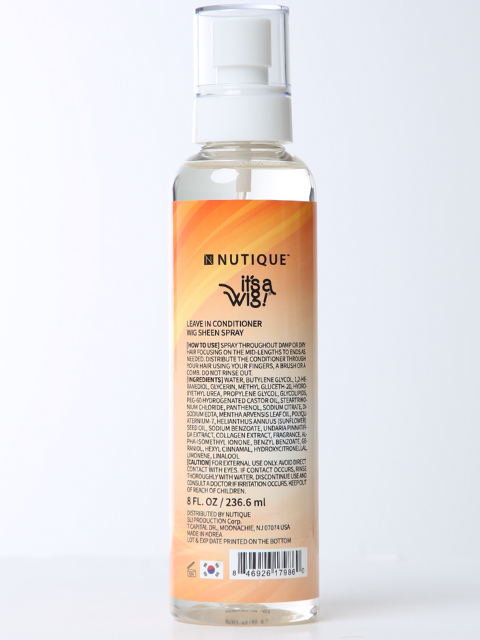 Nutique Wig Sheen Spray  8 FL. OZ (236.58 ML) Leave In Conditioner