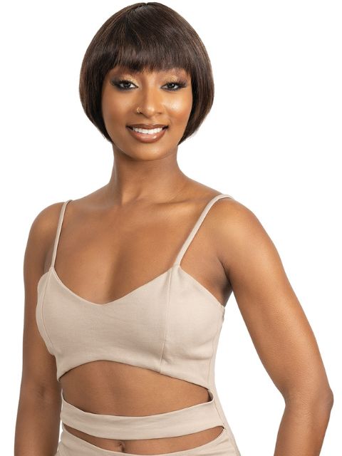 Janet Collection LEVARA 100% Virgin Human Hair MYRA" Wig