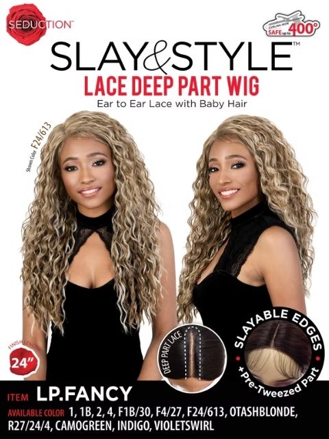 Seduction Slay & Style Pre-Tweezed LP.FANCY" Deep Part Lace Wig
