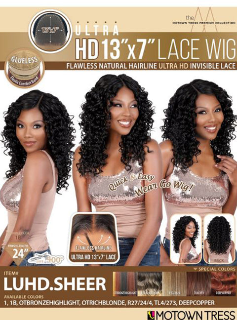 Motown Tress HD Invisible 13"x7" Lace Wig - LUHD.SHEER