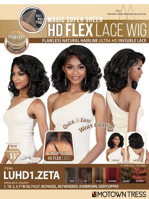 Motown Tress HD Flex Invisible Lace Wig - LUHD1.ZETA