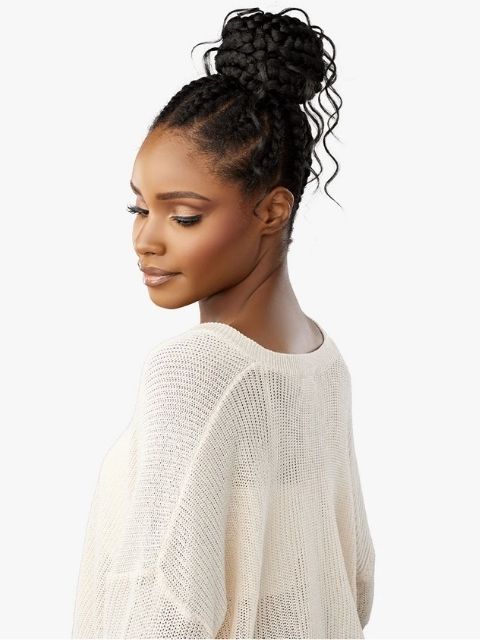 Sensationnel 100% Premium Fiber Hair Piece Bun- LULU BUN_BOHO BUN UNIT 1"